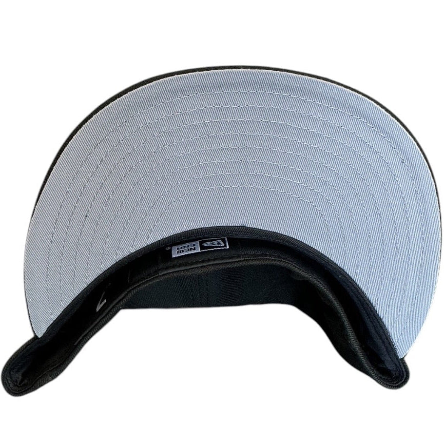 Mexico Baseball black tricolor M logo New Era 59FIFTY fitted hat - undervisor detail