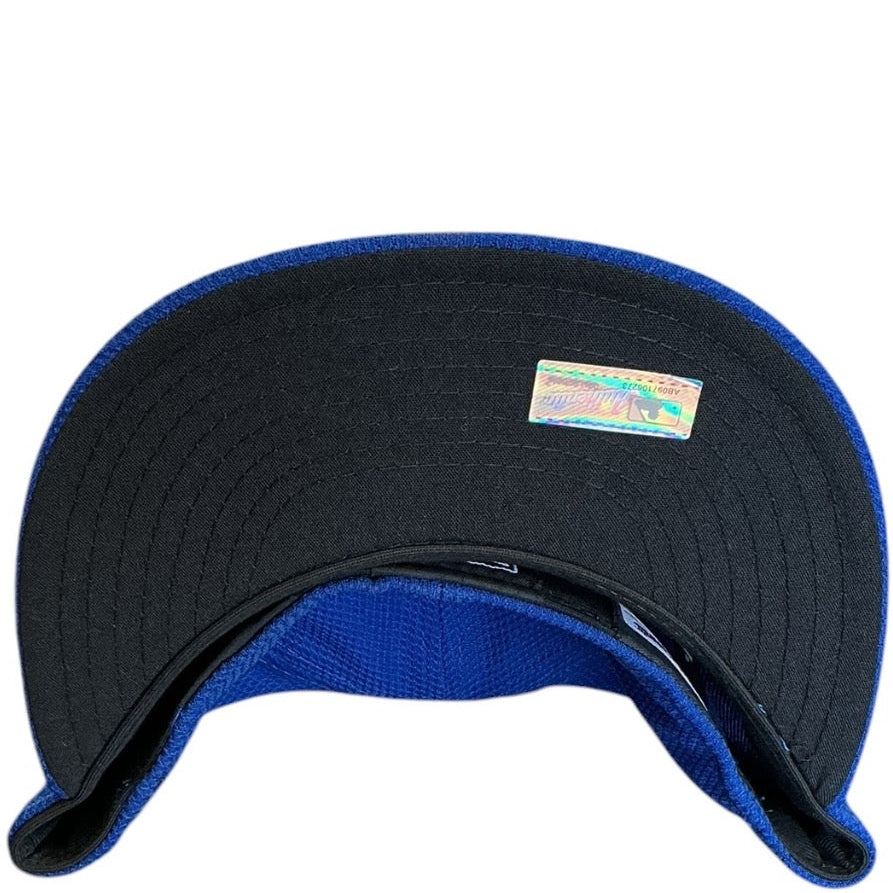 Toronto Blue Jays Royal Blue Canada Maple Leaf New Era 59FIFTY fitted hat - back view