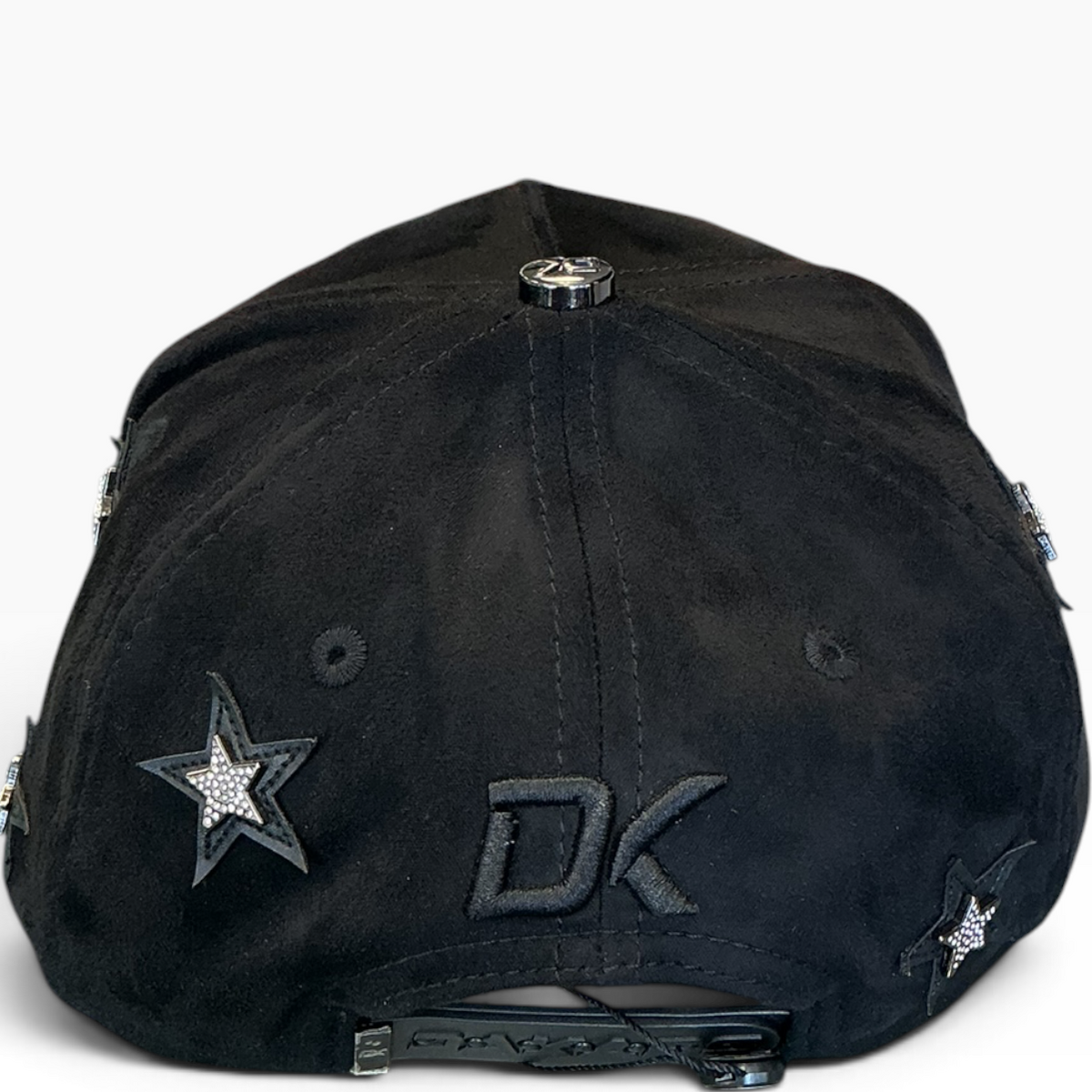 DK stars suede snapback with star accents - side view