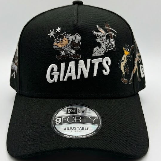SF Giants Looney Tunes A-Frame hat with World Series side patch - side view