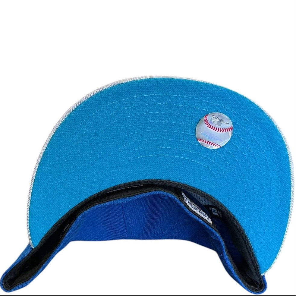 Chicago White Sox Royal Blue & Gray Comiskey Park New Era 59FIFTY fitted hat - back view