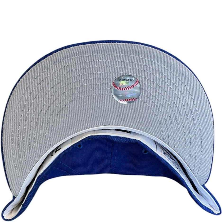 Chicago Cubs royal blue New Era 59FIFTY fitted hat - front view