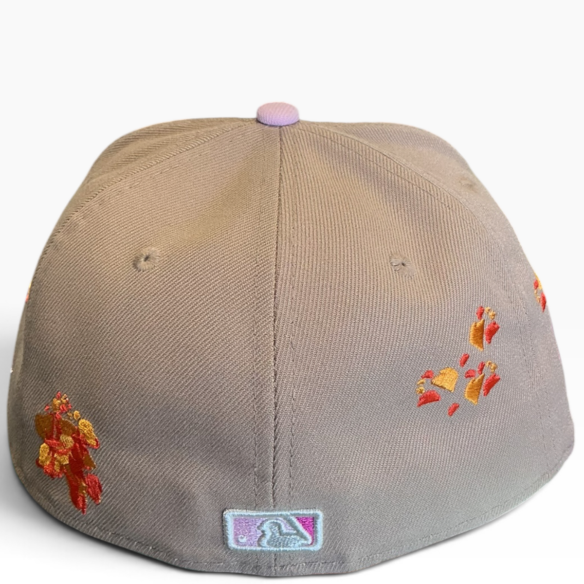 New York Yankees cream, taupe and pink Taco Embroidery New Era 59FIFTY fitted hat - front view