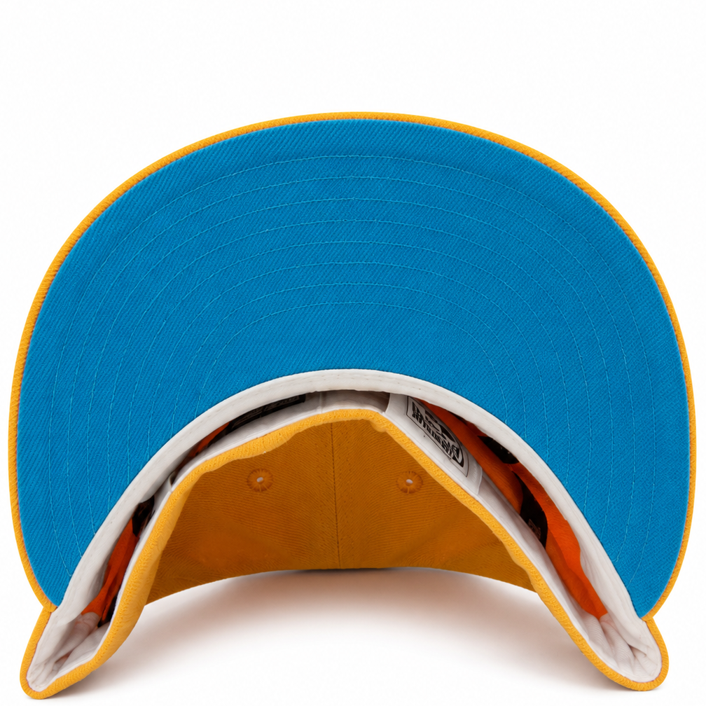 San Francisco Giants gold New Era 59FIFTY fitted hat - undervisor detail