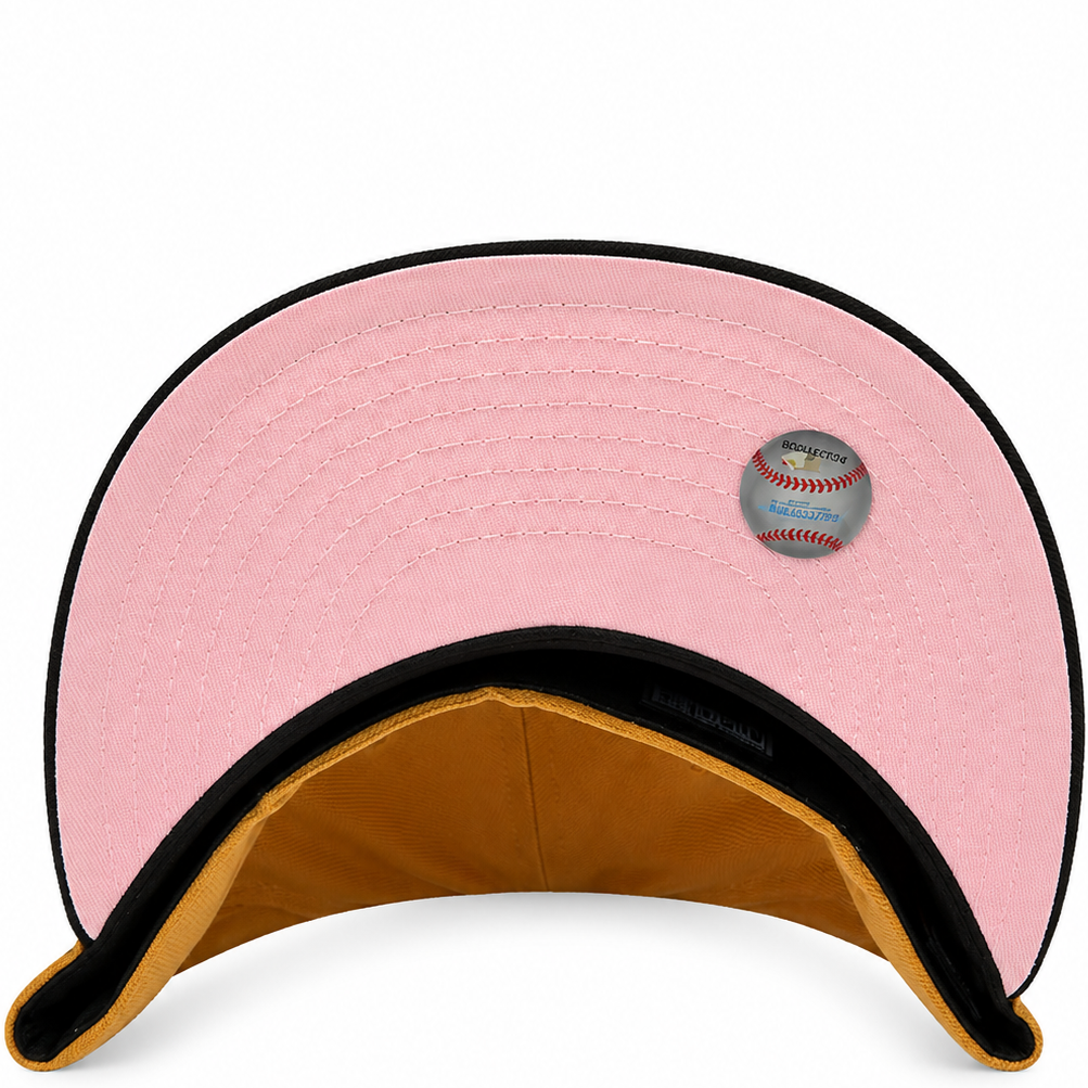 Kansas City Royals Gold & Black New Era 59FIFTY fitted hat - back view