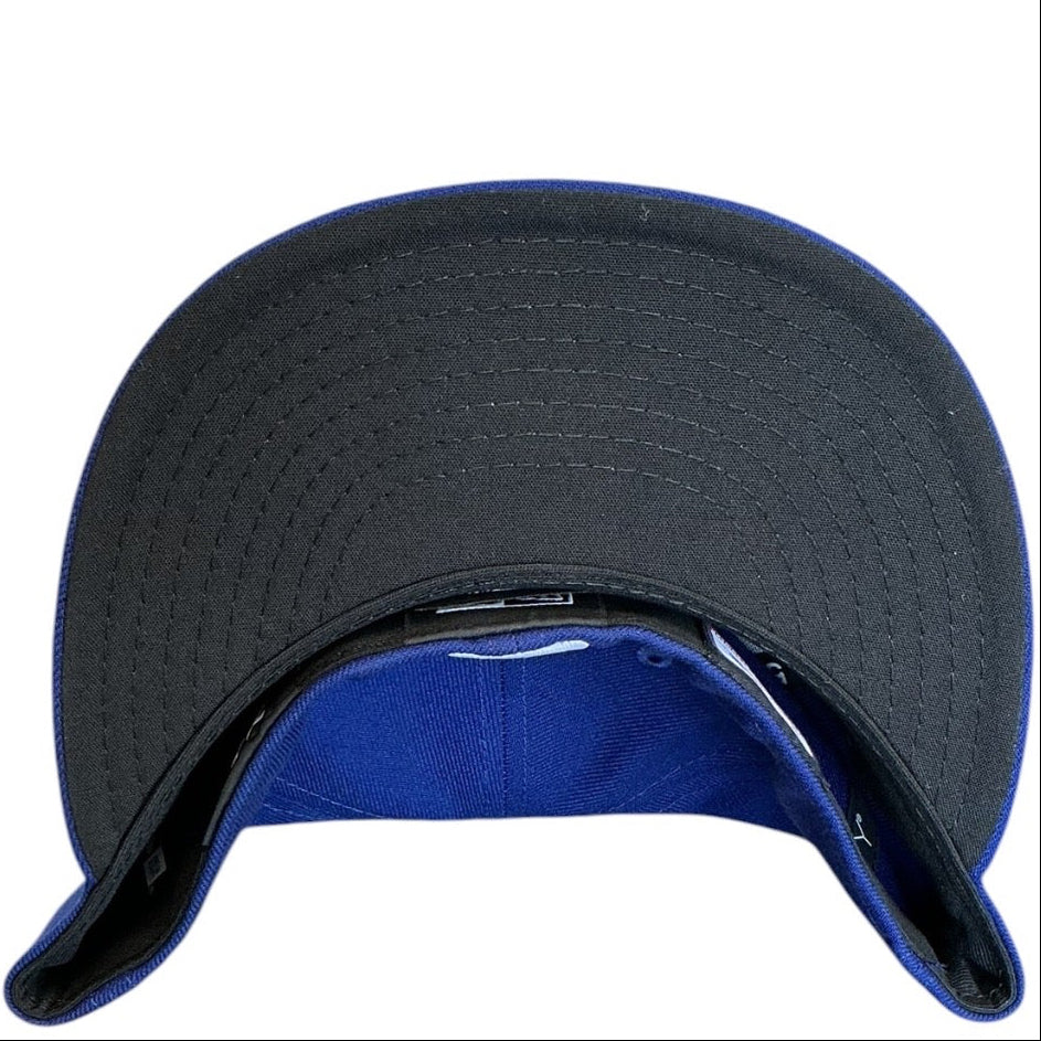 Los Angeles Dodgers royal blue New Era 59FIFTY fitted hat - side view
