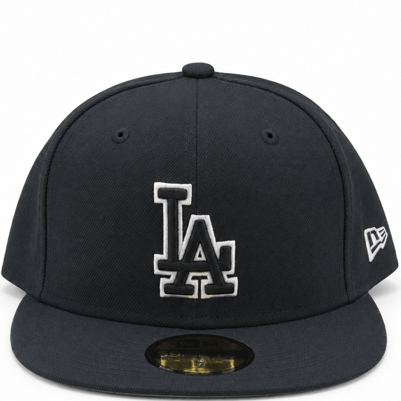 New Era Los Angeles Dodgers Black & White 59FIFTY Fitted Hat