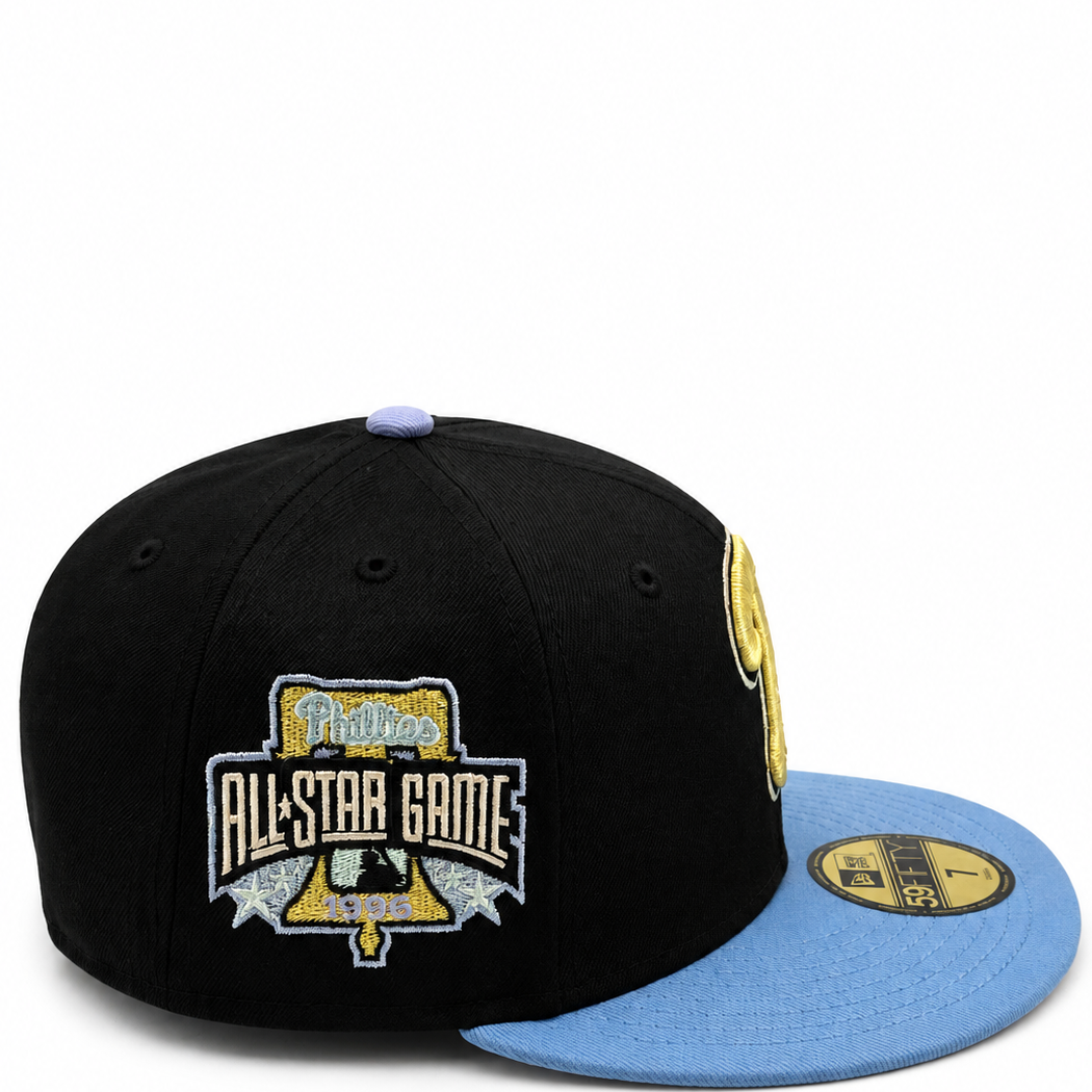 New Era Philadelphia Phillies Black & Light Blue 59FIFTY All-Star Game Fitted Hat