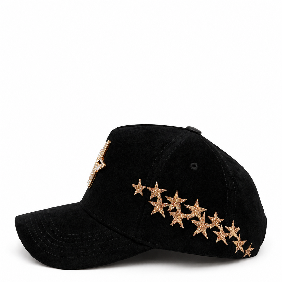GV Super Star Black Rhinestone Limited Edition Adjustable Hat
