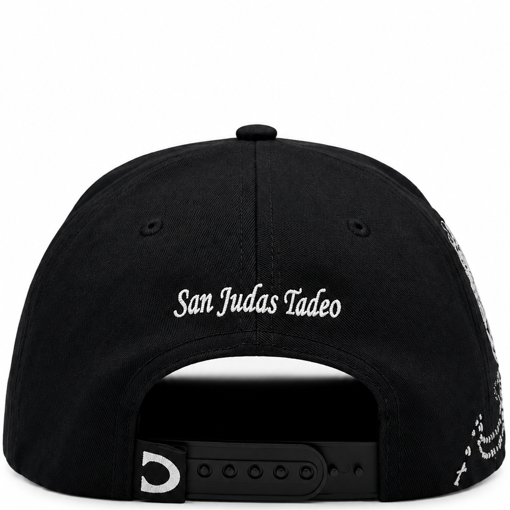 San Judas Tadeo Black Snapback Hat