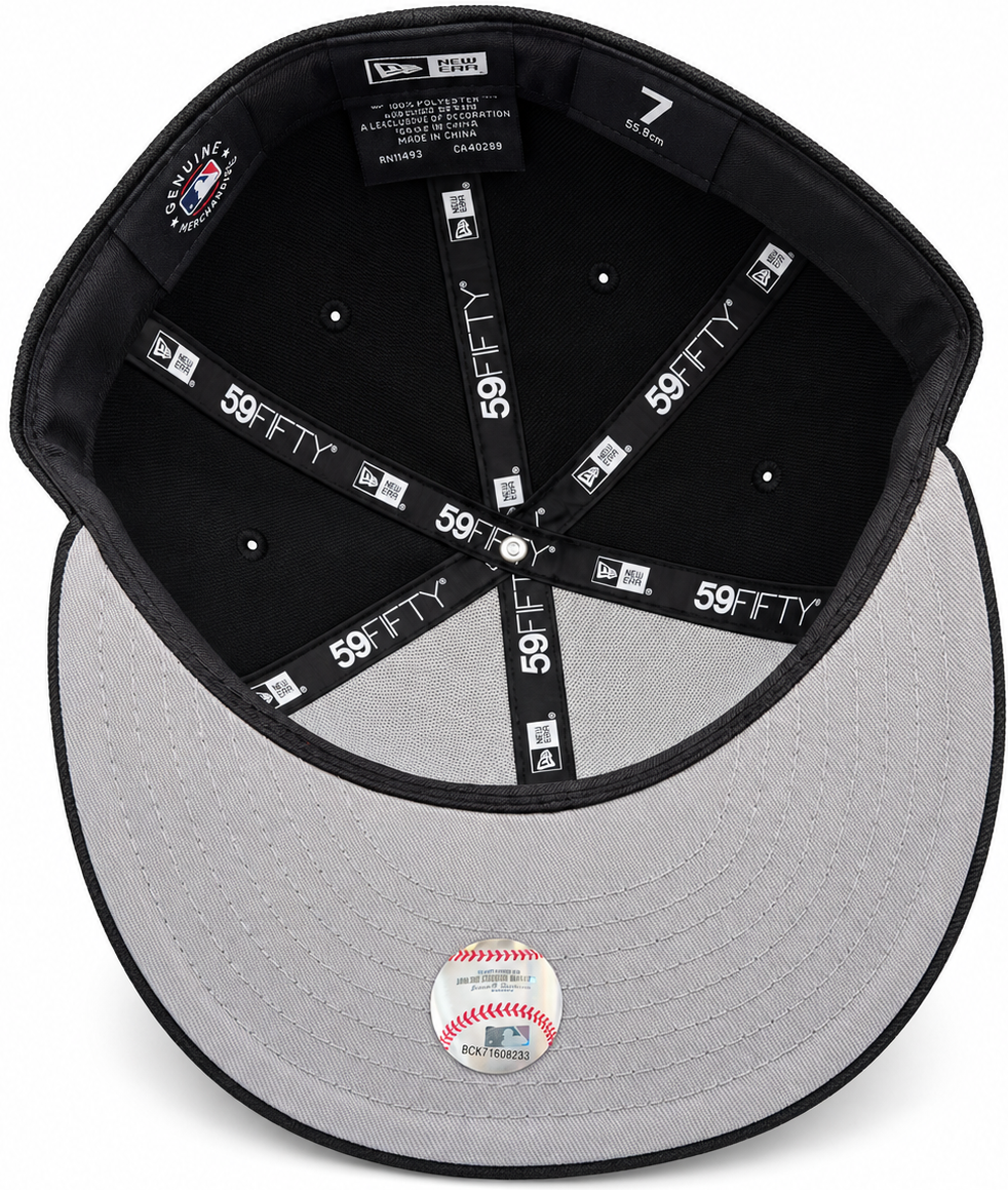 New Era Los Angeles Dodgers Black & White 59FIFTY Fitted Hat