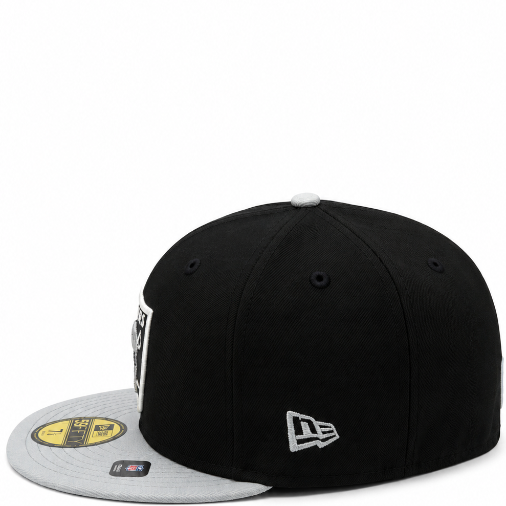 New Era Las Vegas Raiders 2020 Inaugural Season Black & Gray 59FIFTY Fitted Hat