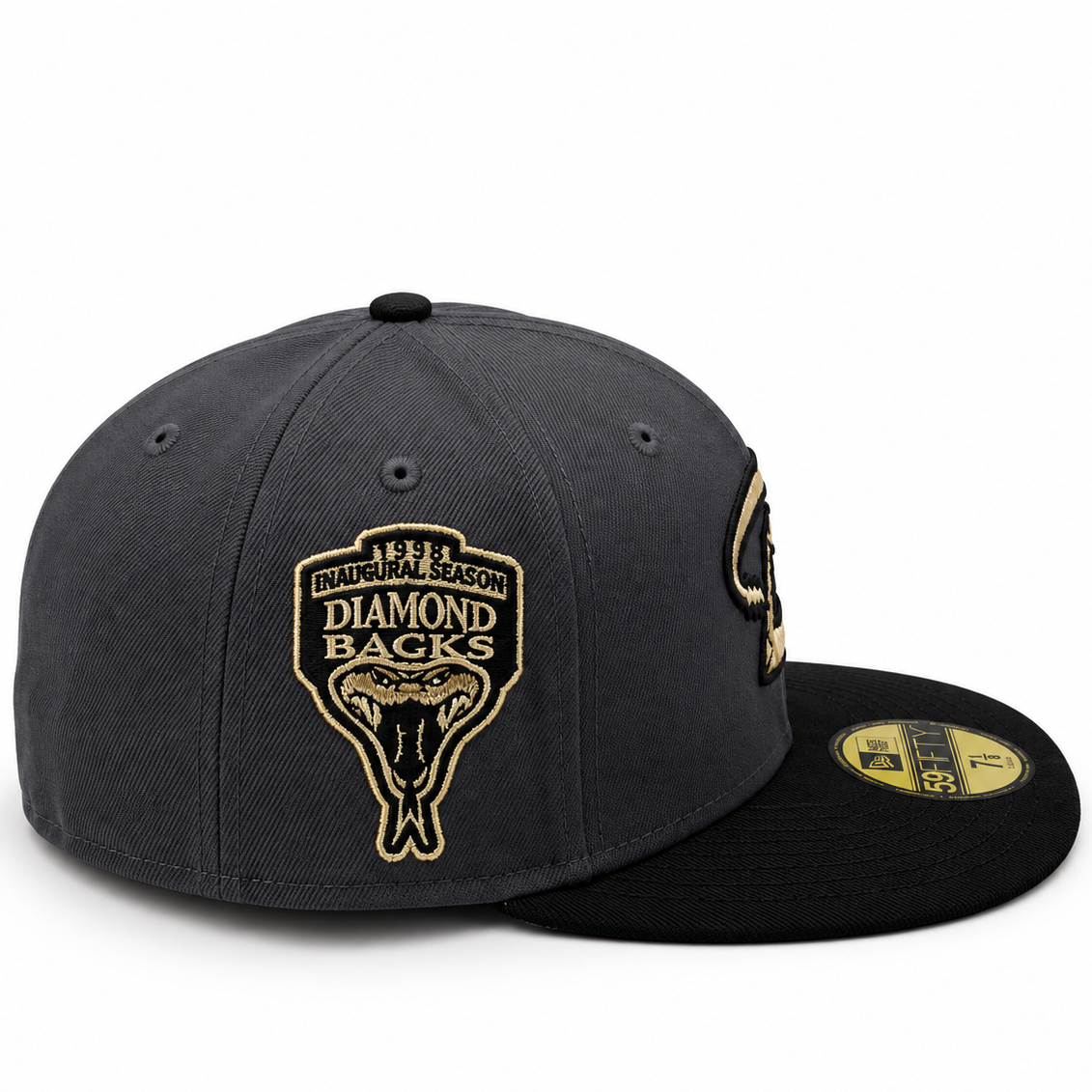 New Era Arizona Diamondbacks Charcoal Black 59FIFTY Fitted Hat