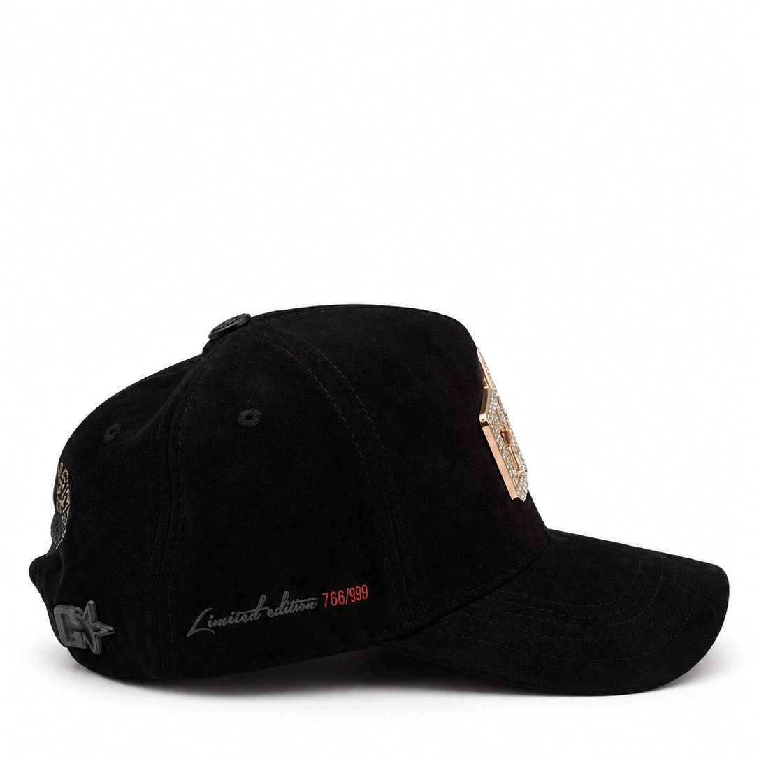 GV Super Star Black Rhinestone Limited Edition Adjustable Hat