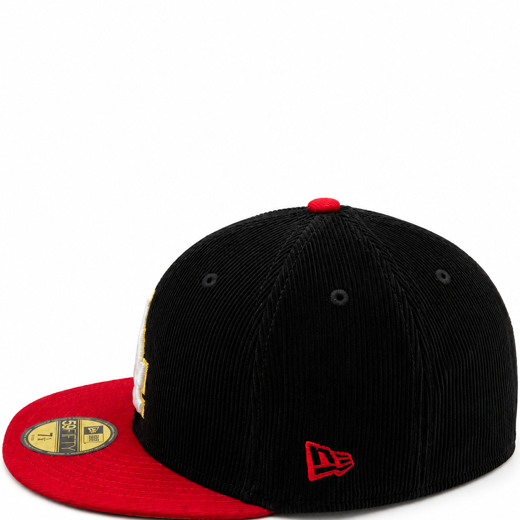 New Era Los Angeles Dodgers Black & Red 59FIFTY Fitted Hat – Yellow Undervisor