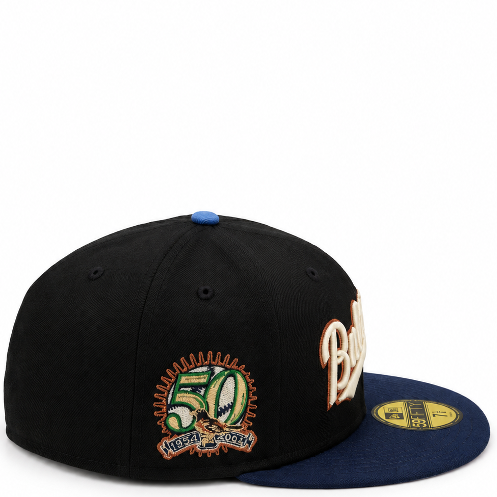 New Era Baltimore Orioles 50th Anniversary Black & Navy 59FIFTY Fitted Hat