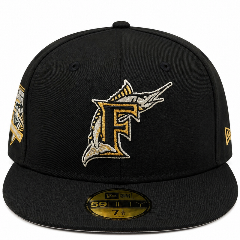 New Era Florida Marlins Black & Gold 1997 World Series 59FIFTY Fitted Hat