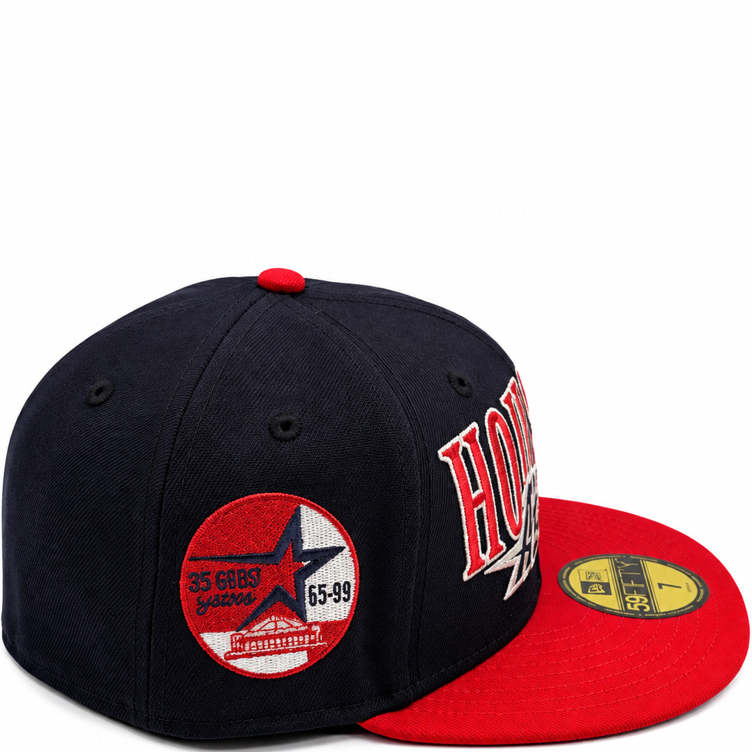New Era Houston Astros Navy & Red 59FIFTY Fitted Hat