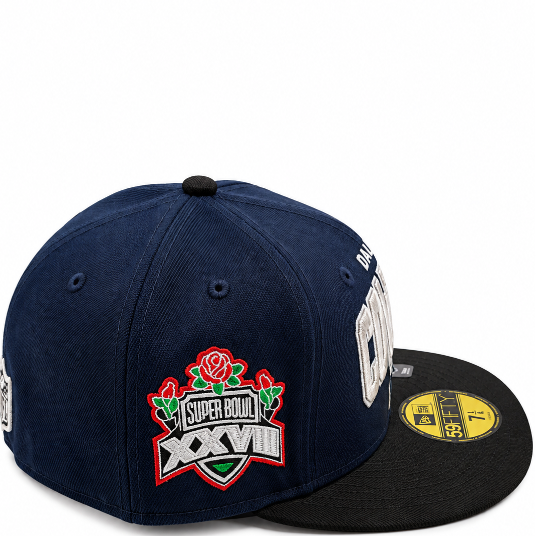 New Era Dallas Cowboys Super Bowl XXVII Navy & Black Fitted Hat
