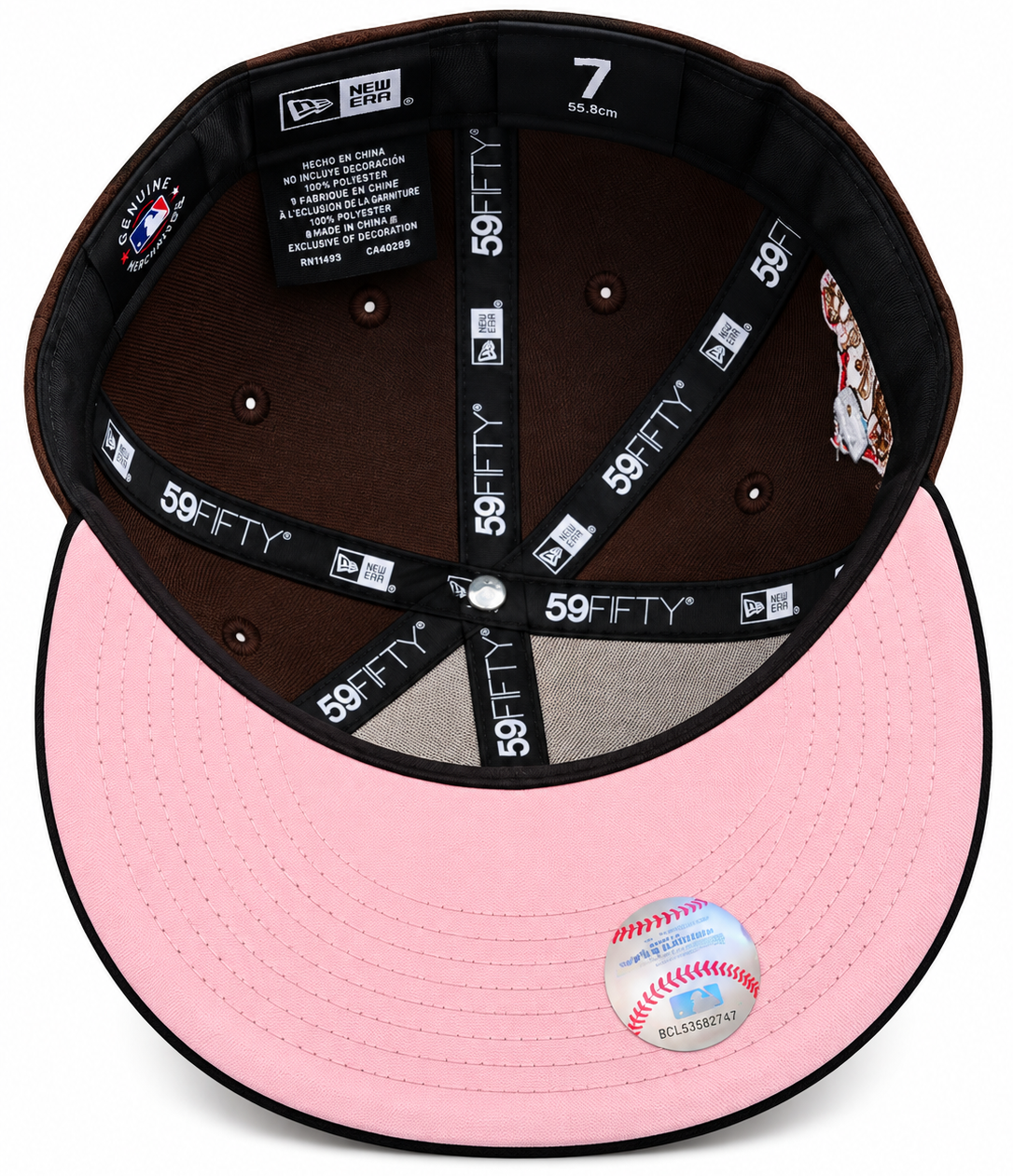 New Era Los Angeles Dodgers Floral Dragon 59FIFTY Fitted Hat – Brown/Black