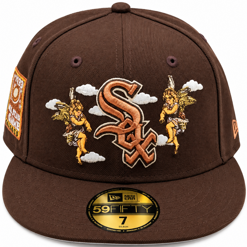 New Era Chicago White Sox 59FIFTY Brown Angel Embroidered Fitted Hat