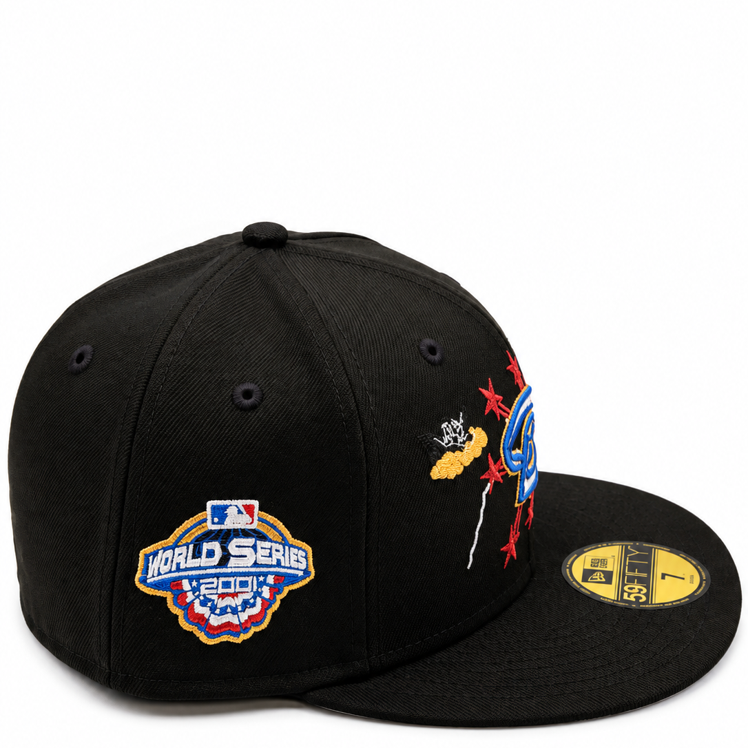 Arizona Diamondbacks New Era 59FIFTY World Series 2001 Black Fitted Hat
