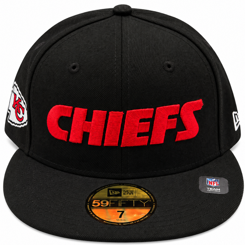 New Era Kansas City Chiefs Black & Red 59FIFTY Fitted Hat