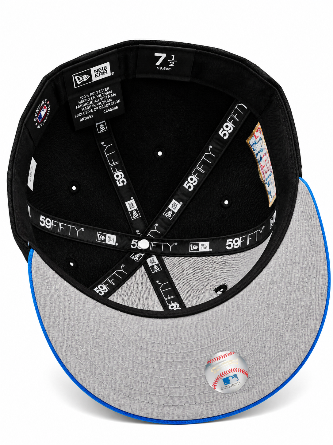 New Era Atlanta Braves 1999 World Series Black & Blue 59FIFTY Fitted Hat