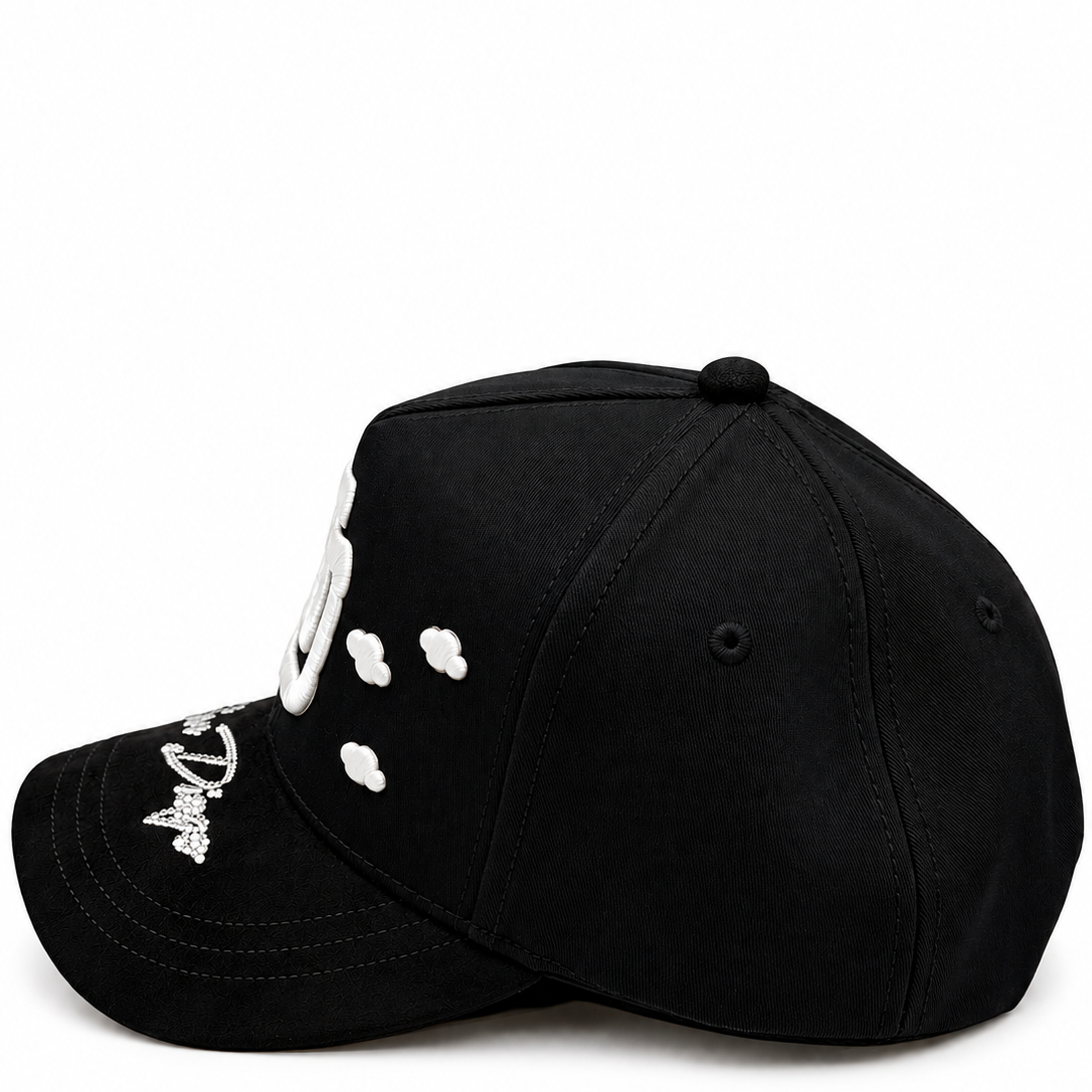 MZ Hats San Diego Padres Black Rhinestone Snapback Hat