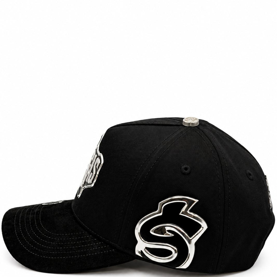 On Gas Black Turbo & Snake Snapback Hat