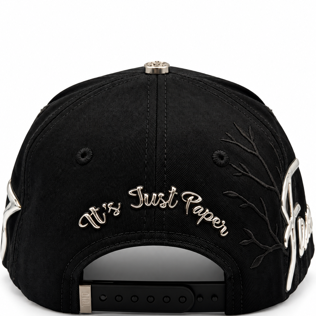 On Gas Black Turbo & Snake Snapback Hat