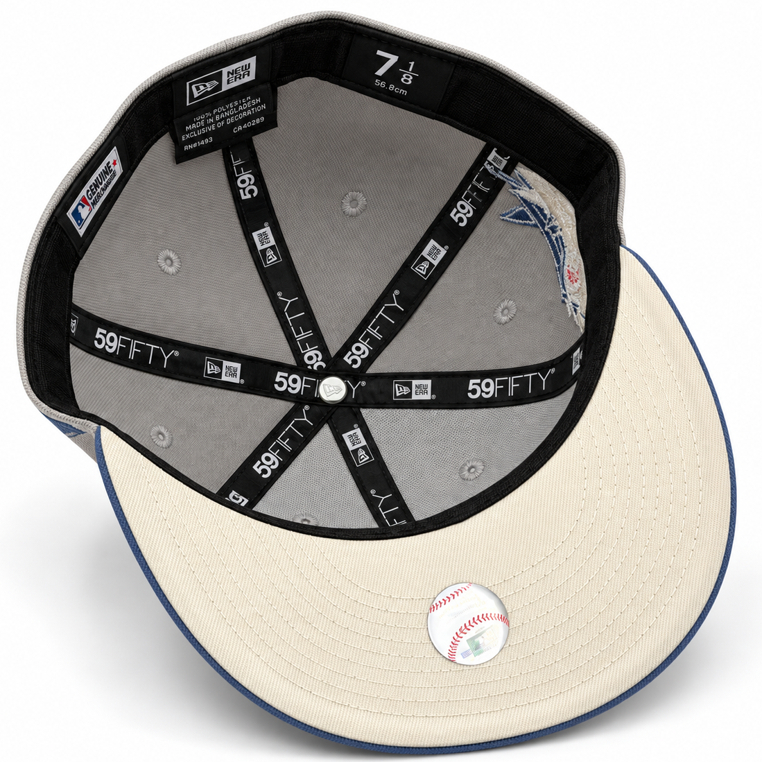 New Era Florida Marlins Gray & Blue 59FIFTY Fitted Hat