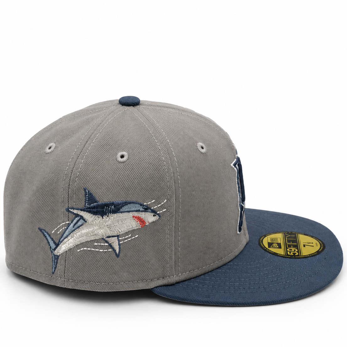 New Era Florida Marlins Gray & Blue 59FIFTY Fitted Hat