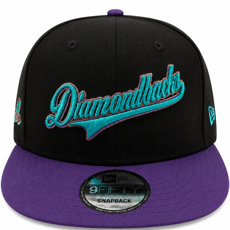 Diamondbacks 1998 Inaugural Season snapback with side patch - side view