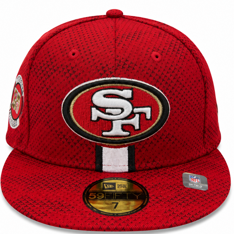 San Francisco 49ers Red New Era 59FIFTY fitted hat - front view