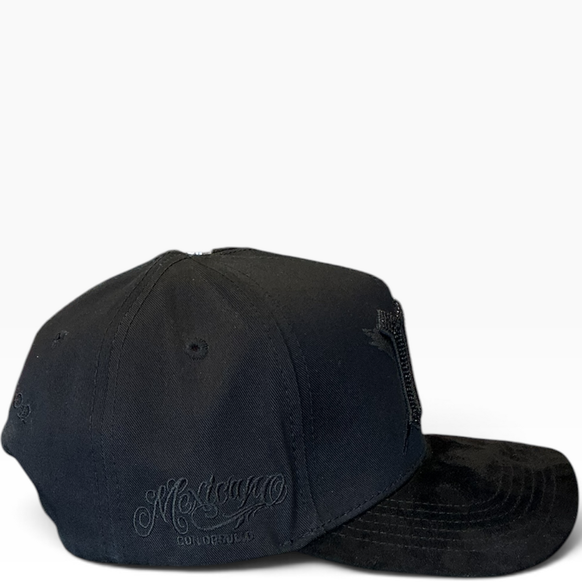 Mexico eagle snapback with green and red back embroidery - back view
