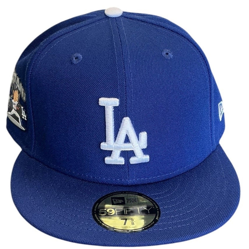 Los Angeles Dodgers Royal Blue Shohei Ohtani New Era 59FIFTY fitted hat - side view