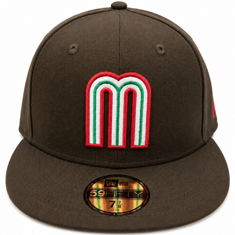 Mexico Brown New Era 59FIFTY fitted hat - side view