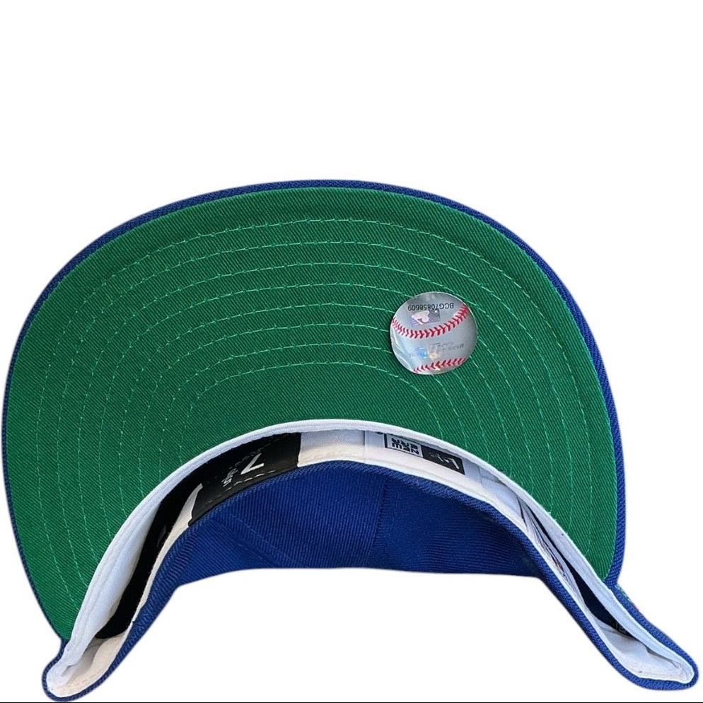 Toronto Blue Jays royal blue New Era 59FIFTY fitted hat - back view