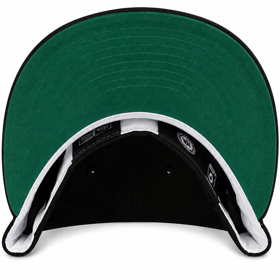 Houston Astros black fitted hat – green undervisor detail