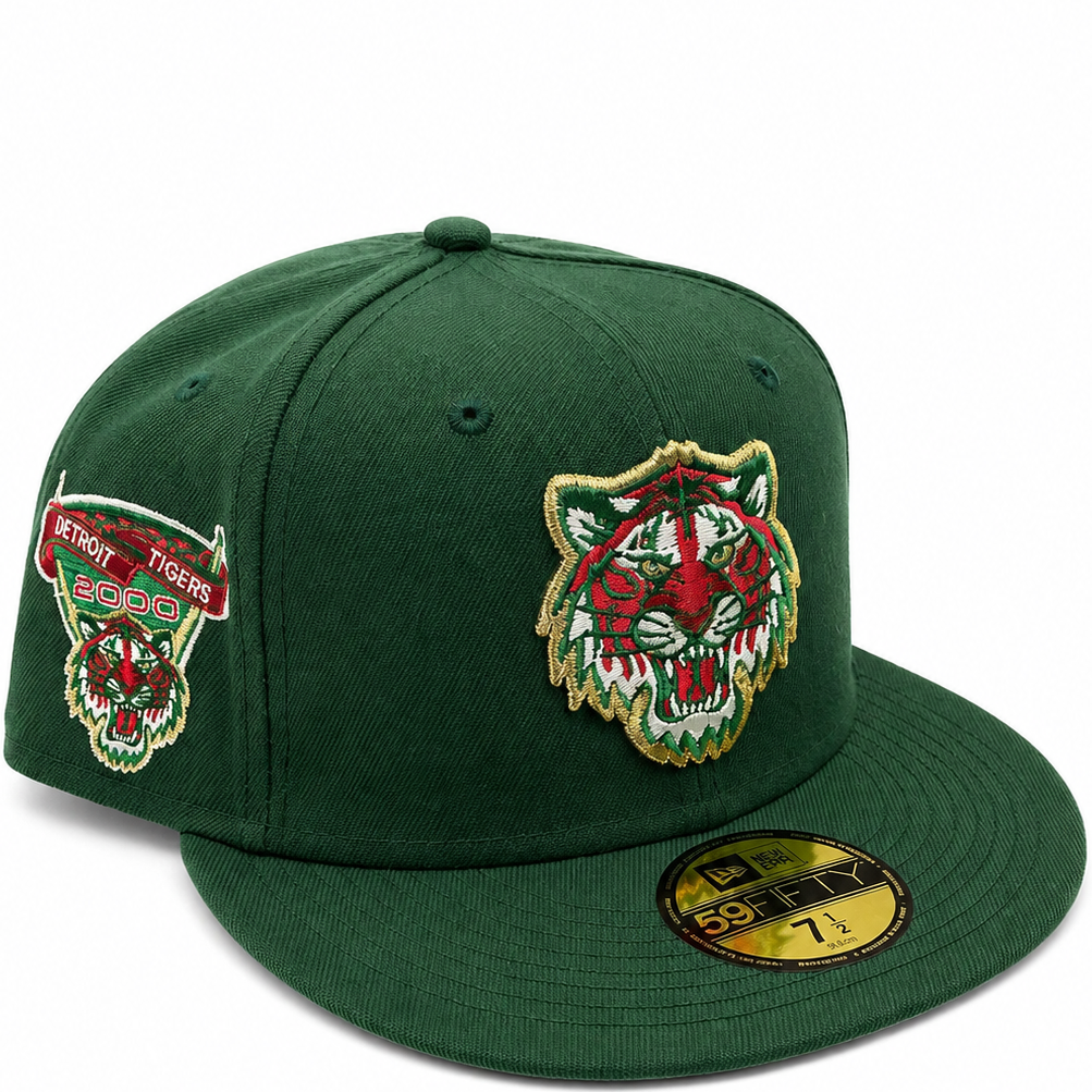 Detroit Tigers Dark Green New Era 59FIFTY fitted hat - front view