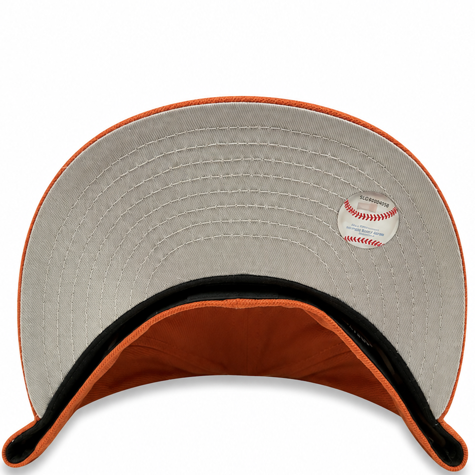 New York Yankees burnt orange New Era 59FIFTY fitted hat - side view