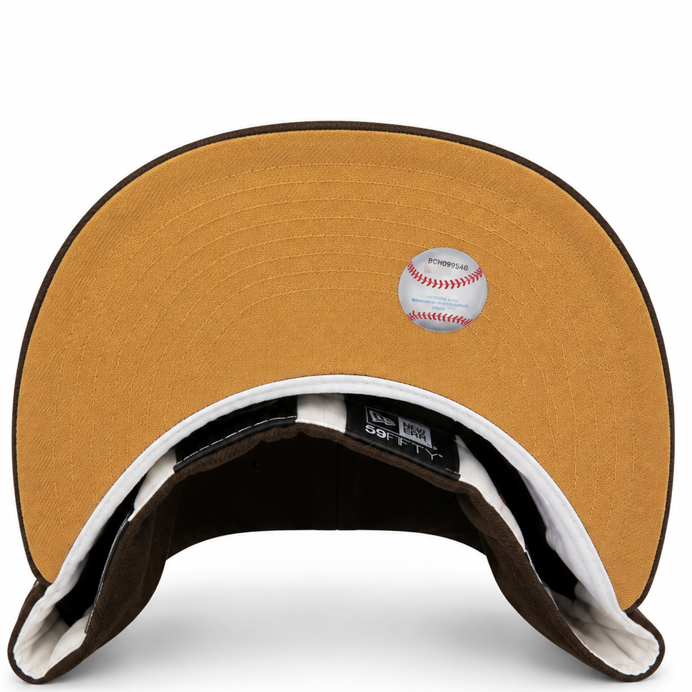 G Logo Polo Grounds Brown / Gold New Era 59FIFTY fitted hat - front view