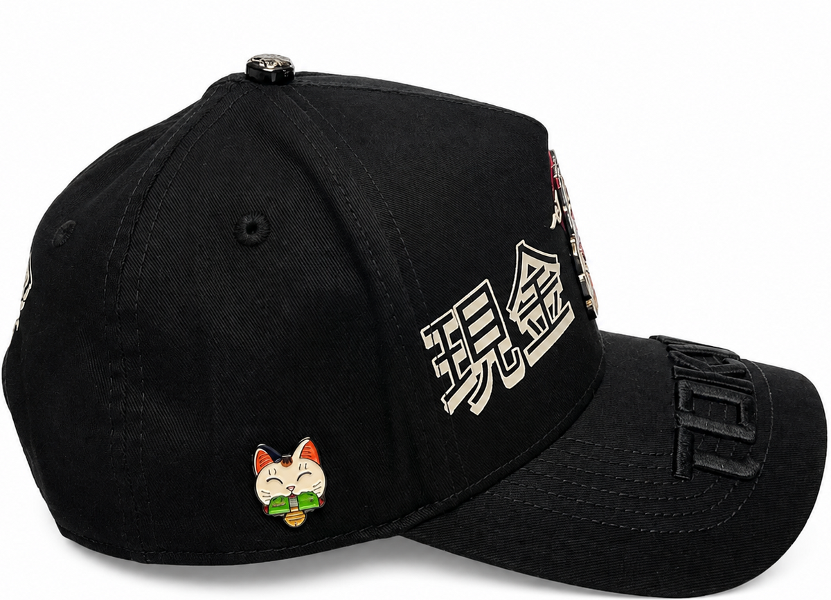Cash Only Tokyo Lucky Cat cap - alternate angle