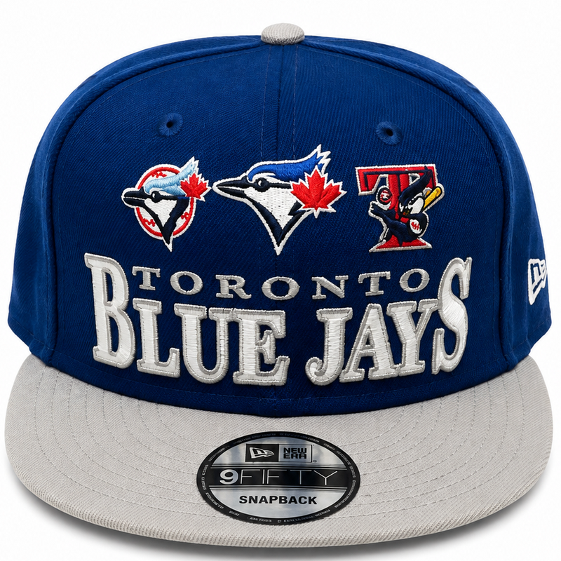 Blue Jays royal blue snapback with gray brim - alternate view