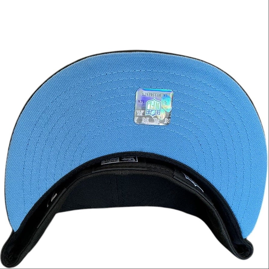 Edmonton Oilers Black New Era 59FIFTY fitted hat - front view