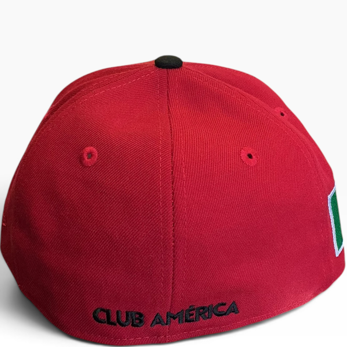 Club América red and black Mexico Flag New Era 59FIFTY fitted hat - front view