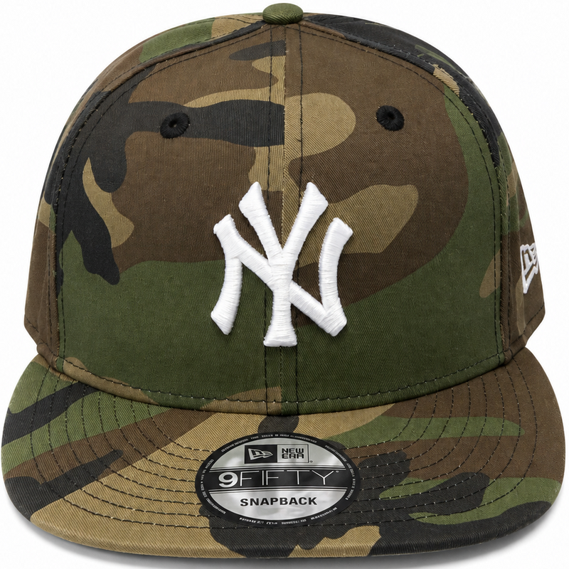 New York Yankees camo New Era 9FIFTY snapback hat - front view