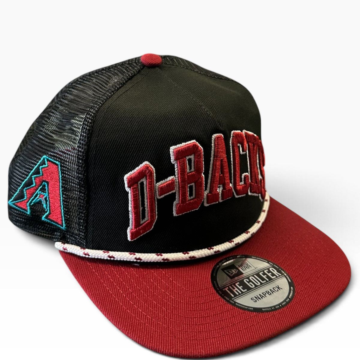 D-backs Golfer rope snapback with mesh back - alternate view