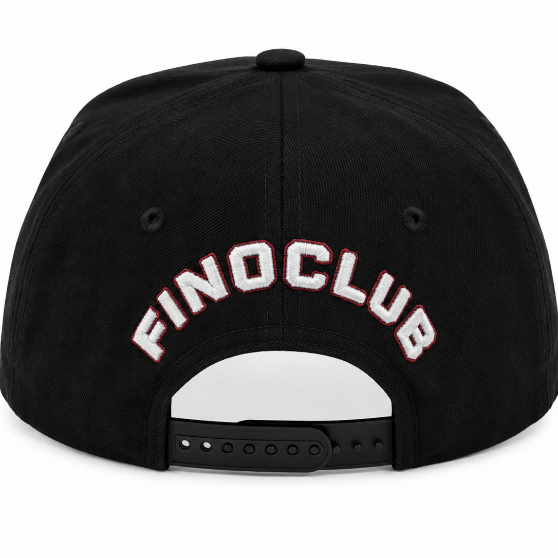 Backpack Boyz University snapback with backpack graphic - side view